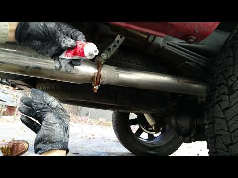 Using Permatek Muffler and Tailpipe Sealer Putty for Exhaust Pipe Leak any car truck suv leak