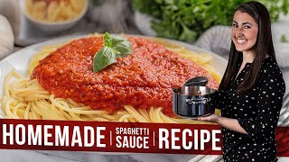 Homemade Spaghetti Sauce Recipe