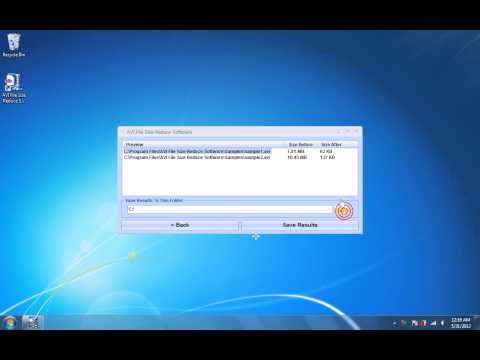 AVI File Size Reduce Software