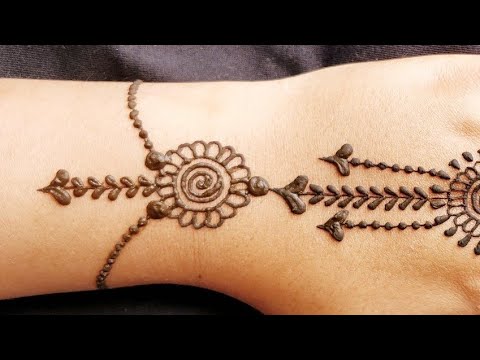 #Bracelet Mehndi designs for hand | #new jewellery Simple #henna Mehndi designs tutorial 2019 Video