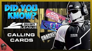 Did you know? Call Of Duty EP.1 - CDL Calling Cards