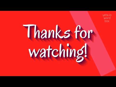 How to say "thoman"! (High Quality Voices)