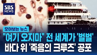 여기 오지마 전 세계가 '벌벌'..바다 위 '죽음의 크루즈' 공포 / SBS / 모아보는 뉴스
