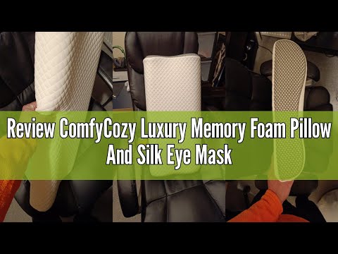Review ComfyCozy Luxury Memory Foam Pillow And Silk Eye Mask | Orthopedic Support For Neck Shoulder