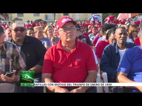 Cuba: Acto por aniversario 66 de la Revolución en Baraguá