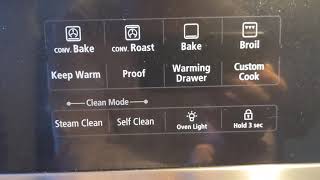 Unlock Samsung range door after steam clean