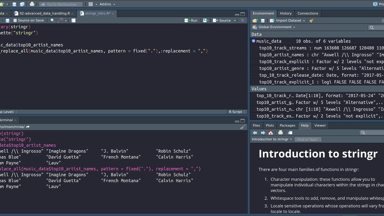 Stringr - Introduction to regular expressions