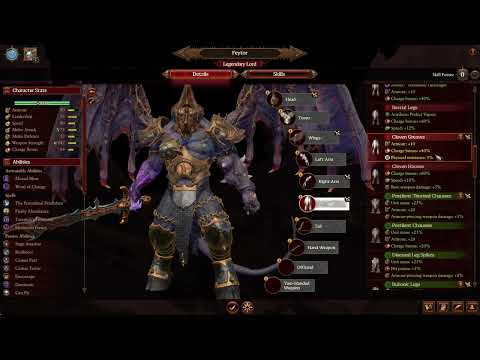 Total War  WARHAMMER 3 Mod - Unlock all Dedicated Pathes- Mix and match all Demonic body parts.