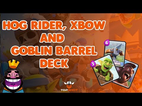 Best Hog rider , Xbow and Goblin Barrel Clash royale CYCLE deck | ARENA 7