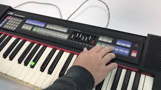 Video thumbnail for JVC stereo keyboard KB-600 by Musicnectar