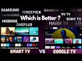 Smart TV Vs Android TV Vs Google TV :  Which is best for you ?
