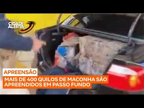 Mais de 400 quilos de maconha são apreendidos em Passo Fundo
