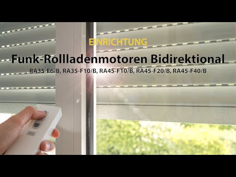 Funk-Rollladenmotor anlernen - Schellenberg Professional