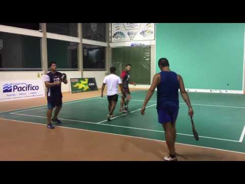 Galamatch 2017 dobles superior semis, Paleta Frontón, 3er  set,  Kevin-Mauricio vs Joao-A Puma