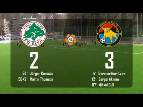 5. voor 2018: FC Elva - Rakvere JK Tarvas 2:3 (1:2)