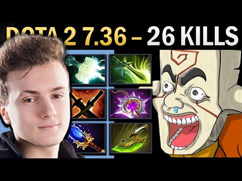 Juggernaut Gameplay Miracle with Mjolnir and 26 Kills - Ringmaster Dota