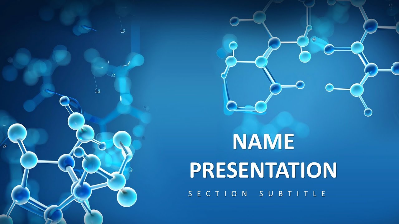 Best Structure Molecules PowerPoint Template for Science Presentations |  Download