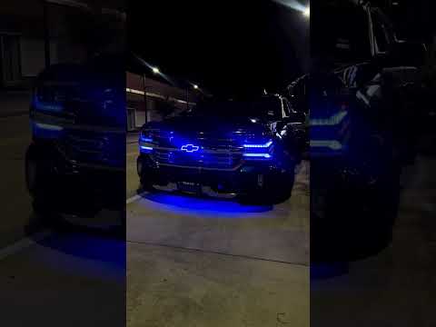 Mean Muggin 🦍 🛻 rocking some 🔥 🛒 Rgbhalokits.com 💡 Chevy illuminated emblem , Underglow , Chevy
