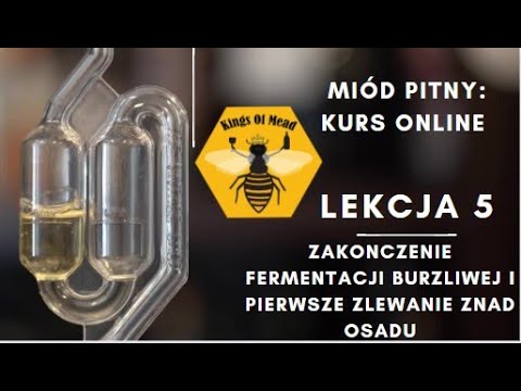 "How to make mead?" - online course, LESSON 5 "Completing the turbulent fermentation and decantin...