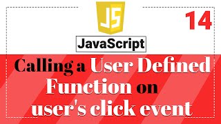 How to call a user-defined function onclick event | Javascript Tutorial in Hindi