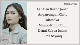 Download lagu Nabilla Yuza Manyarah Untuak Cinto Lyrics Karaoke mp3