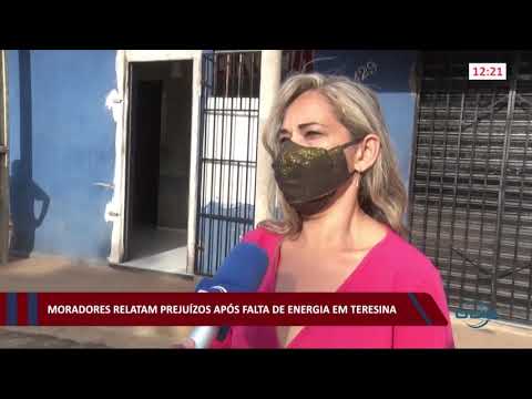 Moradores relatam prejuízos após faltas de energia em Teresina 04 01 2021