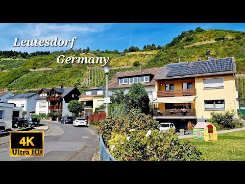 Most beautiful village in Germany | The old wine town of Leutesdorf | 4k Ultra HD