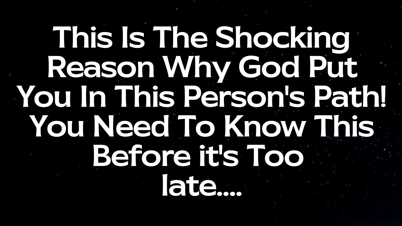 Shocking!!🤯This Is The Shocking Reason Why God Put You In This Person's Path! 😮 @Twinflamereading