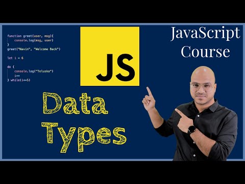5 Data Types in JavaScript 1 | JavaScript Tutorial