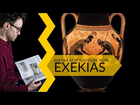 Anfora attica a figure nere - Exekias | storia dell'arte in pillole