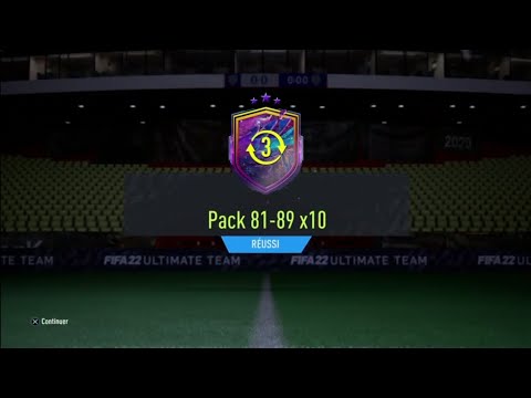 FIFA 22 || DCE ÉCHANGE 3 JETONS FUTURES STARS CONTRE PACK 81-89 X10