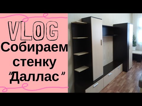 VLOG:Привезли всю мебель.Маркуша в клетке с морскими свинками.Собираем стенку 'Даллас240'.(1.11.18)