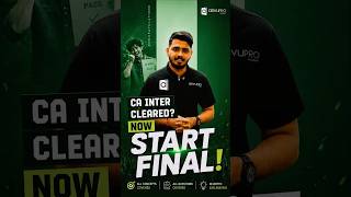 CA Inter Cleared? Start CA Final Audit NOW! | Arivupro #Shorts