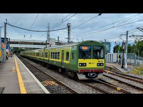 Irish Rail 8510 class Dart Train 8612 departs Howth Junction, Co Dublin.