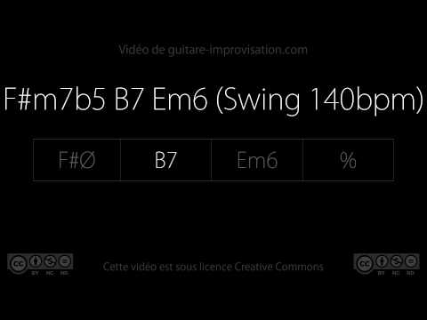 F#m7b5 B7 Em6 (swing 140 bpm)