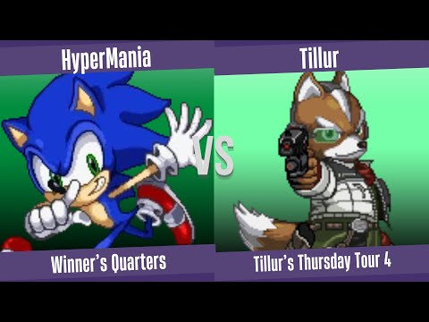 HyperMania (Sonic) vs. Tillur (Fox) - Winner's Quarters - Tillur's Thursday Tour 4