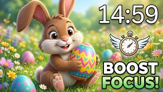 15 Minute Timer with Easter Bunnies | Fun Classroom Countdown