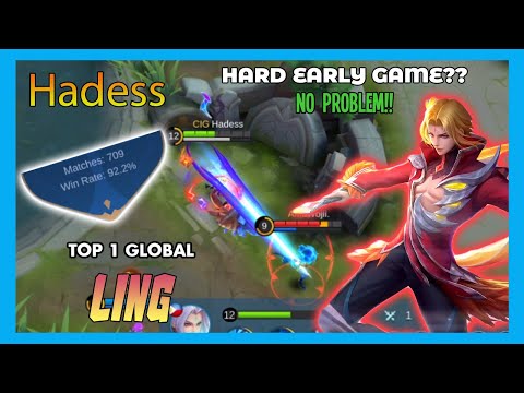 COMEBACK LING With 92% WinRate!! - Top Global 1 Ling Gameplay by [ Hadess ] - MLBB