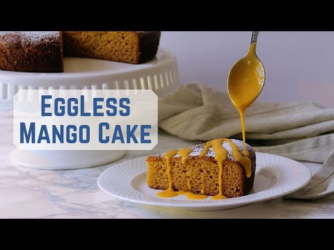 Eggless Mango Cake With Condensed Milk - Spice Up The Curry