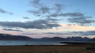 preview picture of video 'Time lapse looking out over the West Fjord in Iceland'