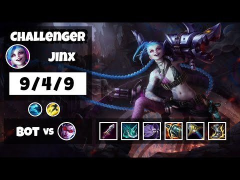 Jinx Bot Lane 11.8 Challenger Gameplay Replay S11 (9/4/9) - TURKISH