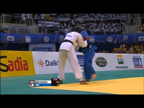 WK Judo 2013 [-63kg] - Anicka van Emden (NED) vs. Kana Abe (JPN)