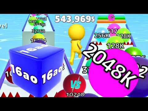 Ball Run Infinity vs Jelly Run 2048 (16AO High Score) vs Push Harder 3D | Max Gameplay