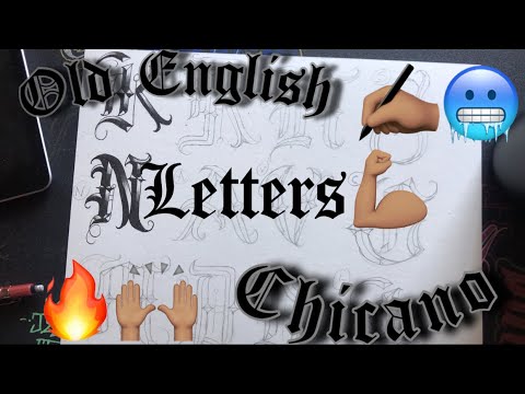 Cholo Lettering Alphabet