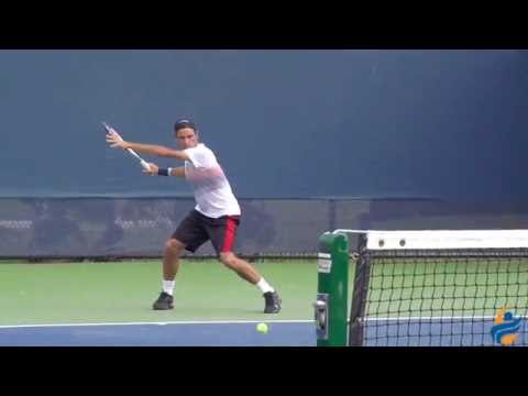 Roger Federer Slow Motion Forehand & Slice Backhand 240FPS 1080p