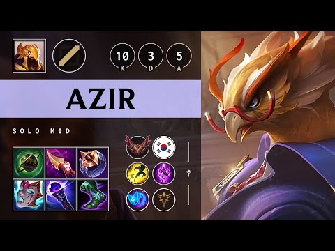 Azir Mid vs Vladimir: Rampage - KR Grandmaster Patch 14.21