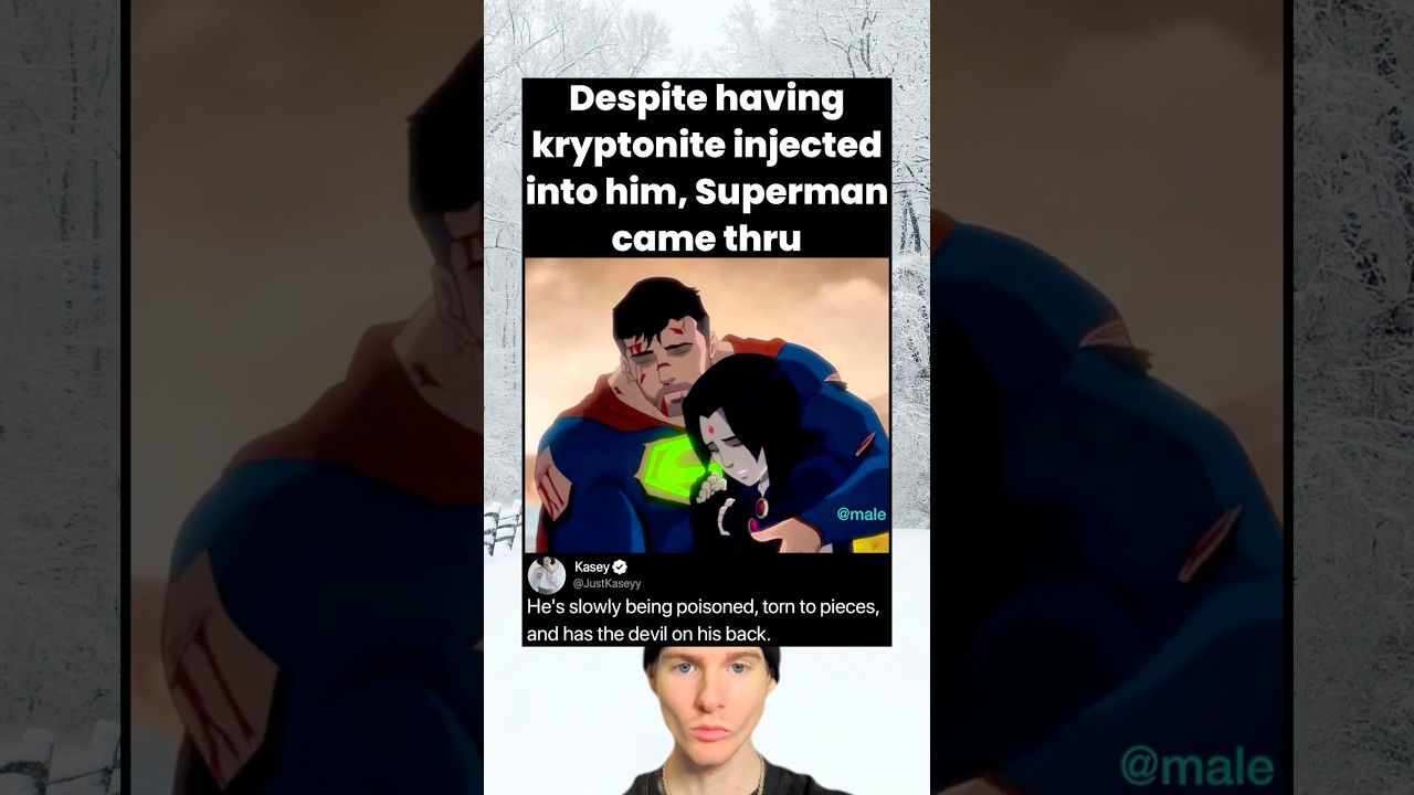 Despite having kryptonite injected into him, Superman came thru