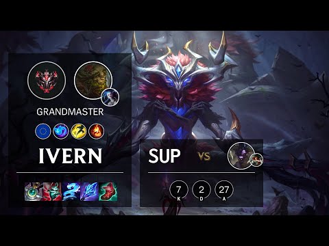 Ivern Support vs Alistar - EUW Grandmaster Patch 10.25b