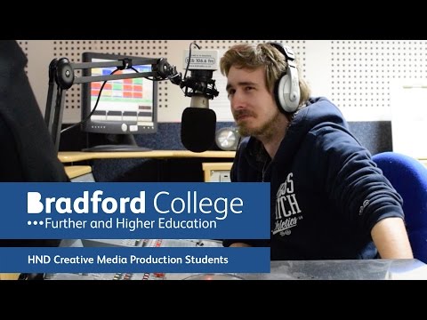 Bradford College HND Creative Media Production Students at BCB Radio