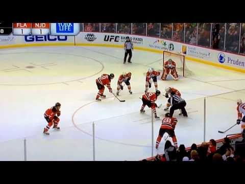 Marek Zidlicky scores OT goal - Florida Panthers at New Jersey Devils 1/11/14